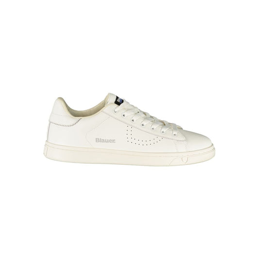 Blauer White Polyurethane Men's Sneaker1728,67403481248,Athletic - Sneakers - Shoes,Blauer,EU40/US7,EU41/US8,EU42/US9,EU43/US10,EU44/US11,EU45/US12,EU46,Men,New with tags,Shoes,Sneakers - Shoes,White