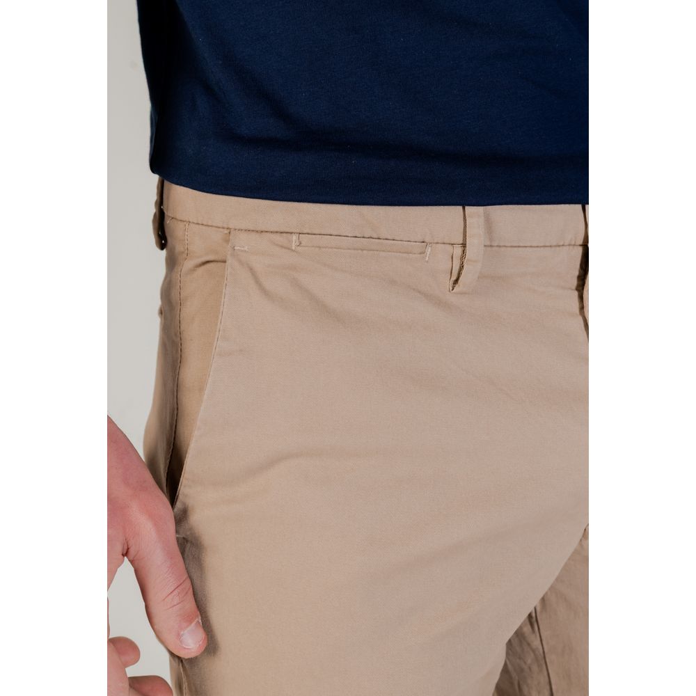 Borghese Beige Cotton Skinny Pants