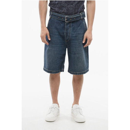 Bottega Veneta Bottega Veneta Mid Washed Denim Shorts with Belt BO-P629264-IT50 | L