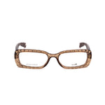 Bottega Veneta Brown Plastic Frames with transparent brown color, size 52/17/135mm, for women. Stylish eyewear featuring BV210439 model design.