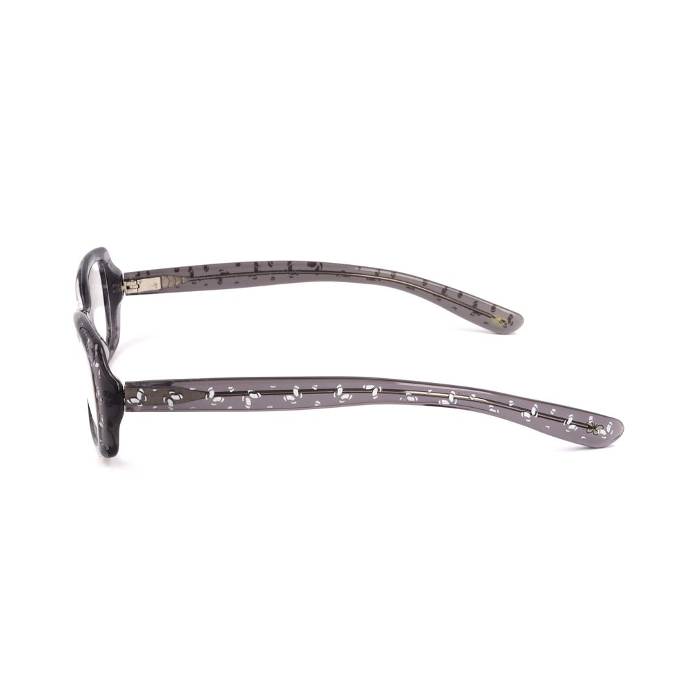 Side view of Bottega Veneta Gray Acetate Frames showcasing temple design, made of acetate material.