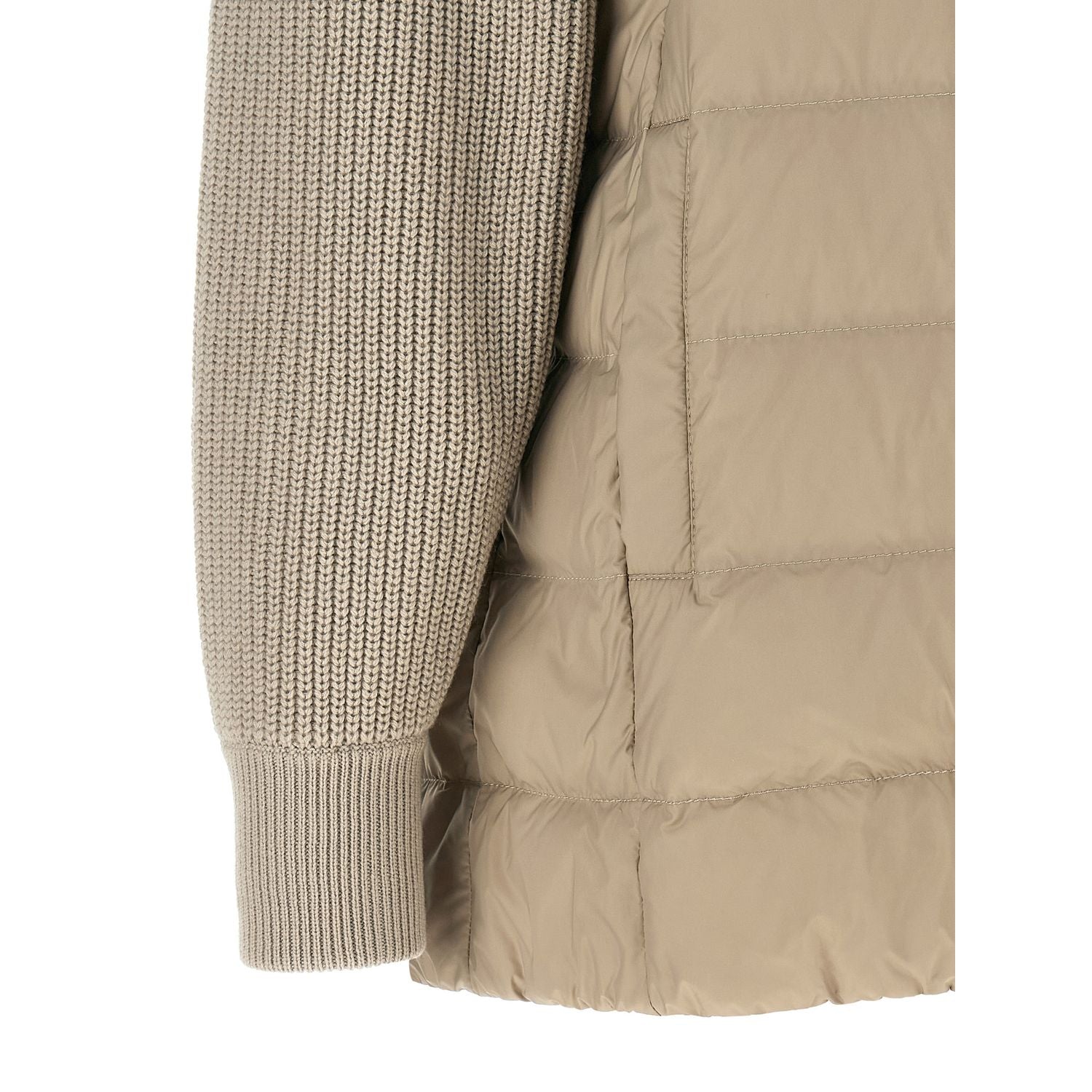 Brunello Cucinelli Beige Polyester Full-Length Jacket