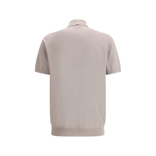 Brunello Cucinelli Brunello Cucinelli Polo Shirt BR-M29800125CGH41-IT46 | S 1728,72470364320,Brown,Brunello Cucinelli,Clothing,IT46 | S,Men,Men - Clothing,New with tags,Polo Shirt - Men - Clothing