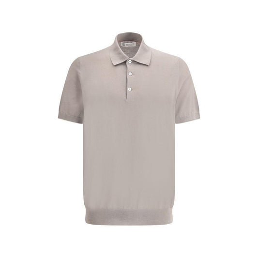 Brunello Cucinelli Brunello Cucinelli Polo Shirt BR-M29800125CGH41-IT46 | S 1728,72470364320,Brown,Brunello Cucinelli,Clothing,IT46 | S,Men,Men - Clothing,New with tags,Polo Shirt - Men - Clothing