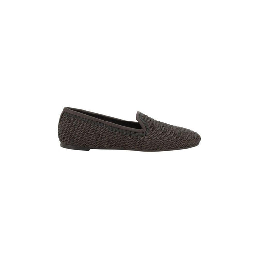 Brunello Cucinelli Brunello Cucinelli Raffia Loafers BR-MZ39C2923C300-EU37/US7 1728,72470364320,Brown,Brunello Cucinelli,EU37/US7,Flat Shoes - Women - Shoes,New with tags,Women