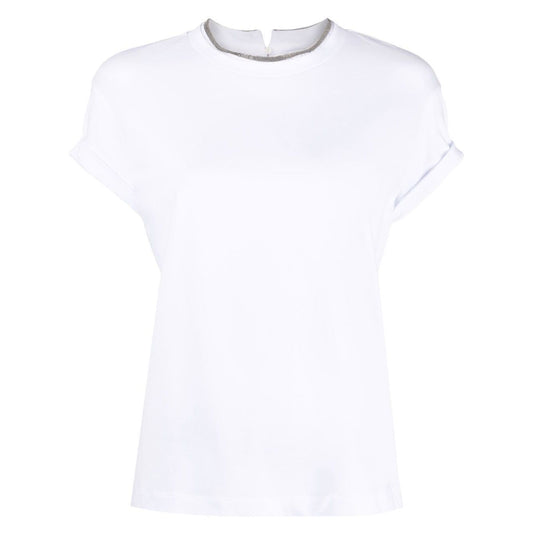 Brunello Cucinelli Chain-trim round-neck t-shirt