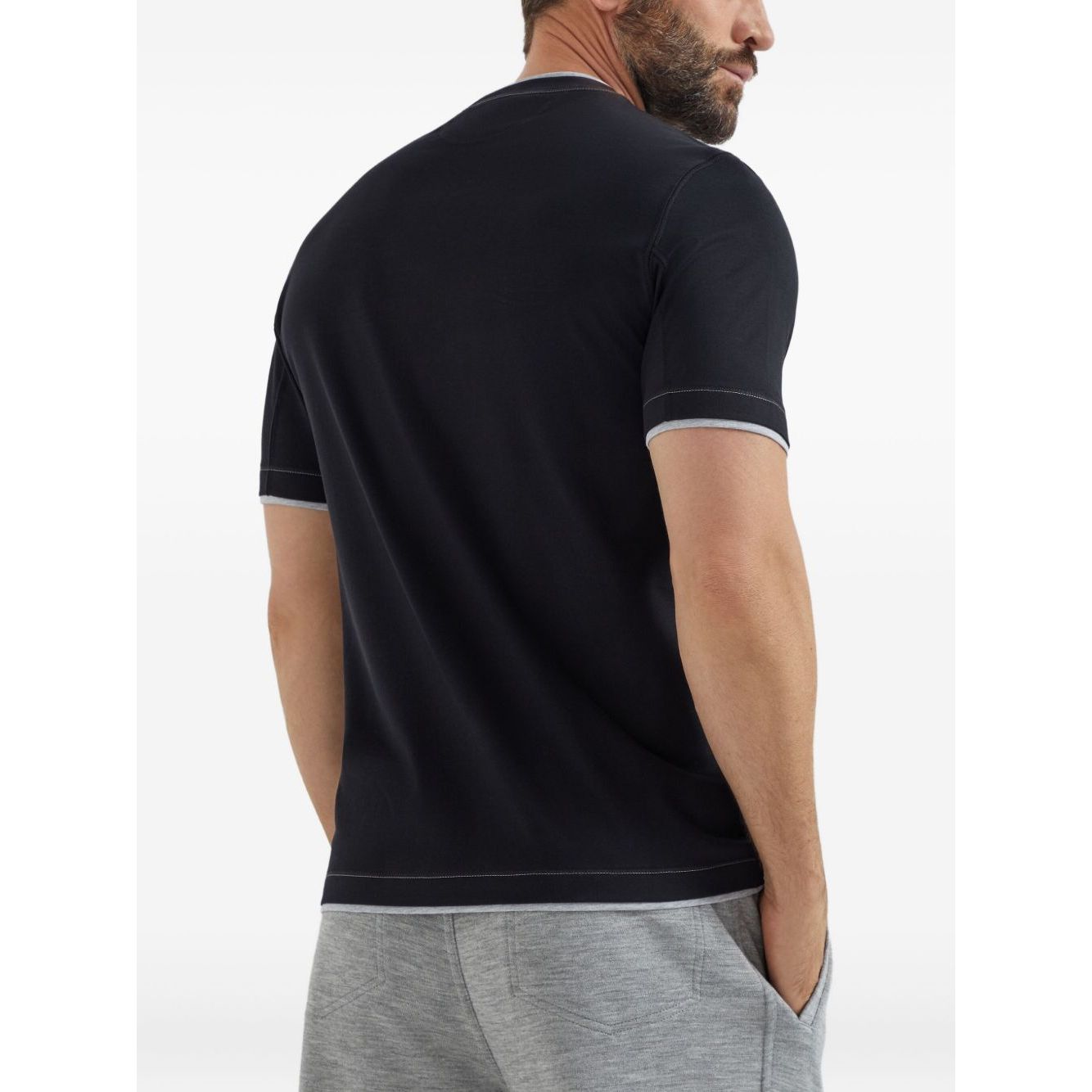 Brunello Cucinelli Contrast-stitching T-shirt