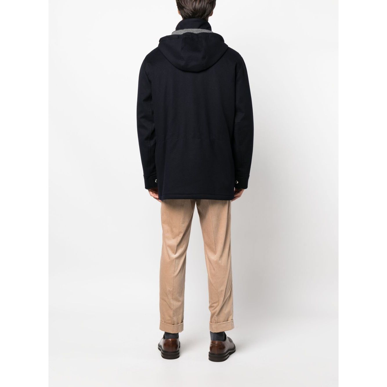 Brunello Cucinelli Detachable hood padded coat