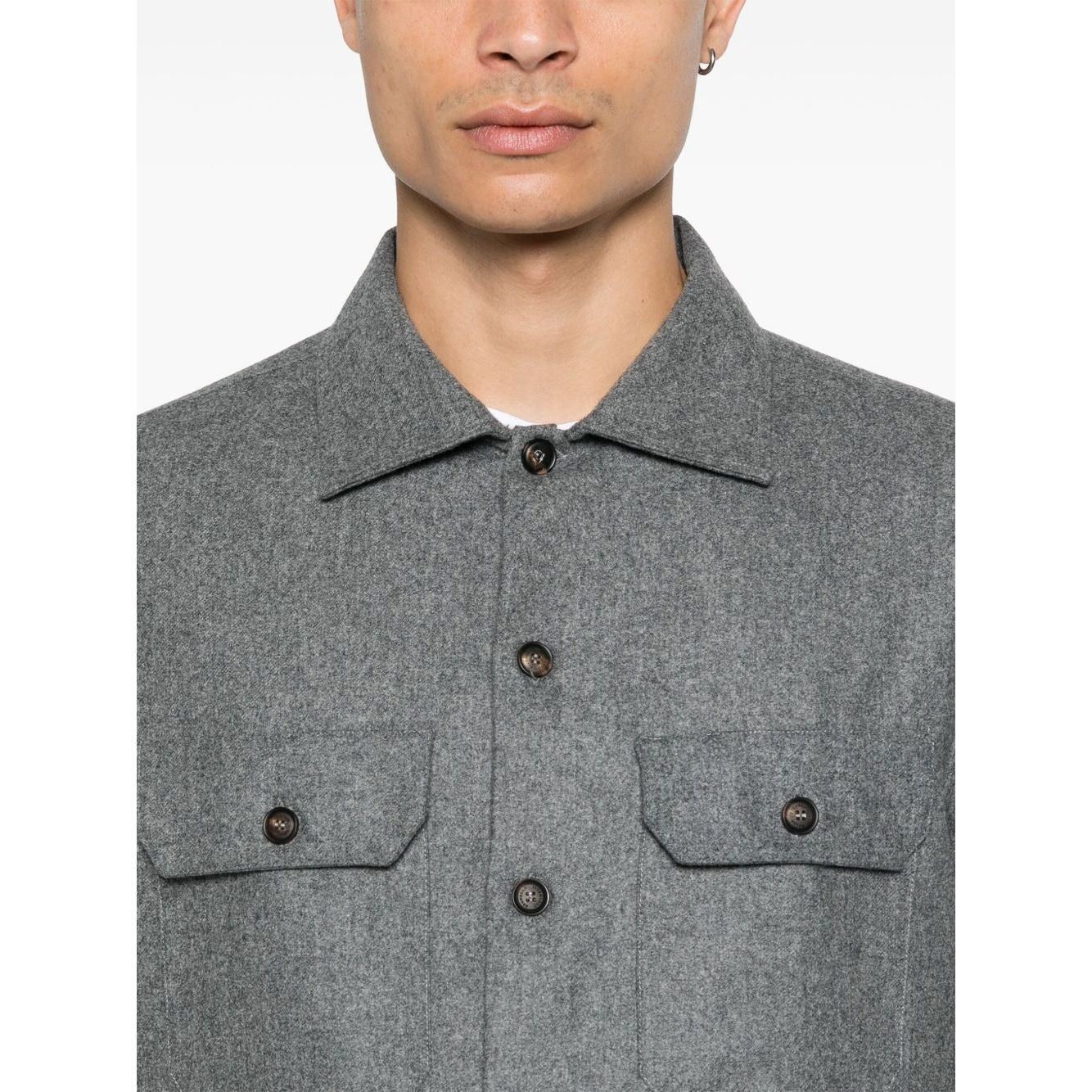 Brunello Cucinelli Shirts Grey