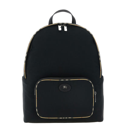 Burberry Black Polyester Backpack