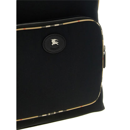 Burberry Black Polyester Backpack