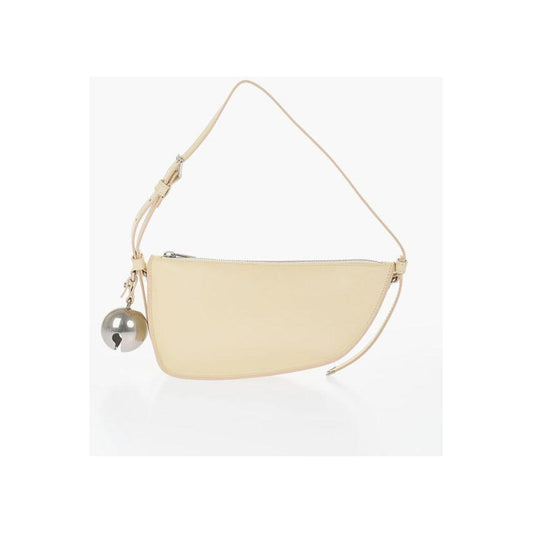 Burberry Burberry Leather SHIELD SLING Shoulder Bag with Silver-Tone Charm BUP640139GD 1728,74866327712,Bags,Beige,Burberry,New with tags,Shoulder Bags - Women - Bags,Women,Women - Bags