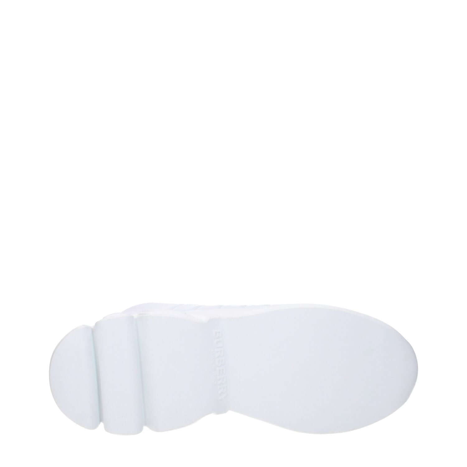 Burberry White Leather Sneakers