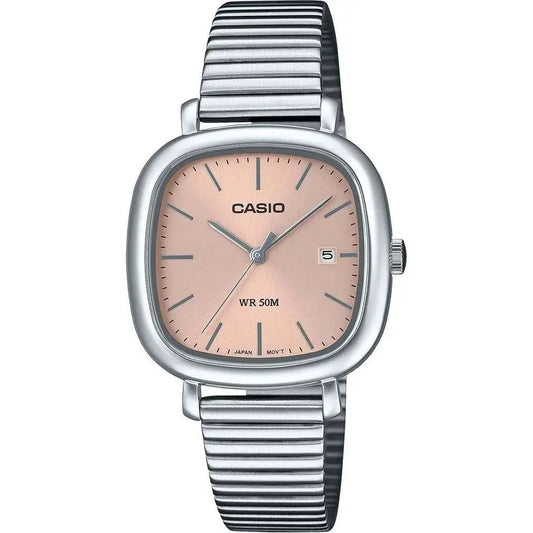 CASIO COLLECTION Mod. DATE SQUARE - ROSE GOLD Lady,Lady Ready Stocked Watches,READY STOCKED WATCHES,Women,Wristwatch