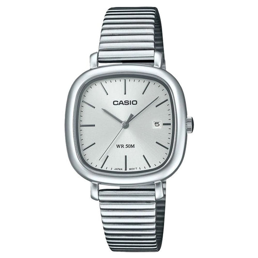 CASIO COLLECTION Mod. DATE SQUARE - SILVER Lady,Lady Ready Stocked Watches,READY STOCKED WATCHES,Women,Wristwatch