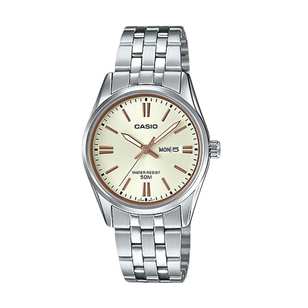 CASIO COLLECTION Mod. LADY DAY & DATE - CHAMPAGNE Lady,Lady Ready Stocked Watches,READY STOCKED WATCHES,Watches,Watches - Accessories,Women,Wristwatch