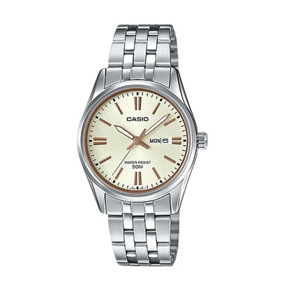 CASIO COLLECTION Mod. LADY DAY & DATE - CHAMPAGNE Lady,Lady Ready Stocked Watches,READY STOCKED WATCHES,Watches,Watches - Accessories,Women,Wristwatch