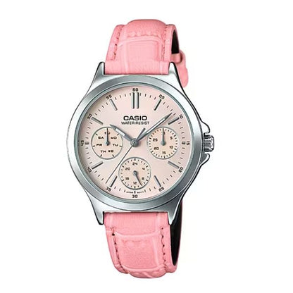 CASIO COLLECTION Mod. LADY MULTIFUNCTION. LEATHER - PINK Lady,Lady Ready Stocked Watches,READY STOCKED WATCHES,Watches,Watches - Accessories,Women,Wristwatch
