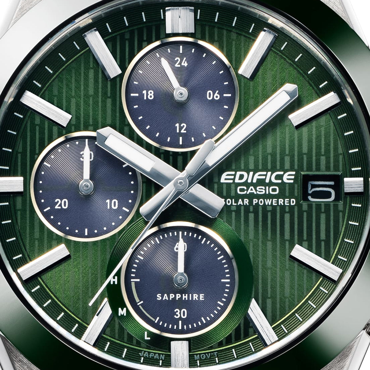CASIO EDIFICE Mod. SOLAR POWERED CHRONOGRAPH - GREEN