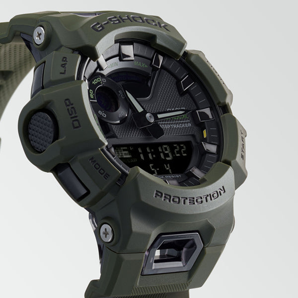 CASIO G-SHOCK Mod. G-SQUAD Bluetooth URBAN UTILITY SERIE, 20 ATM water resistance, 49mm resin case, multifunction quartz wristwatch.