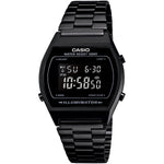 CASIO VINTAGE Mod. ILLUMINATOR BLACK unisex wristwatch with metal strap and case, quartz movement, multifunction dial, official packaging