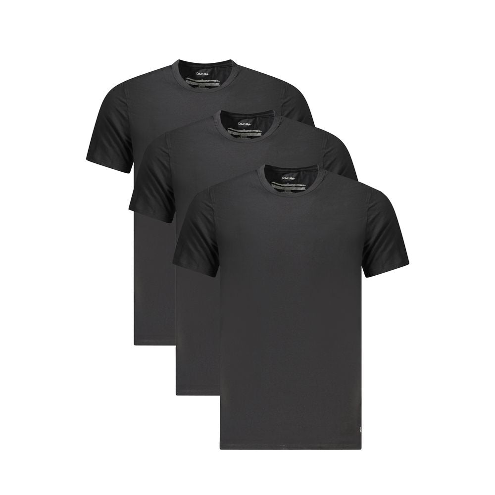 Calvin Klein Black Cotton Men T-Shirt