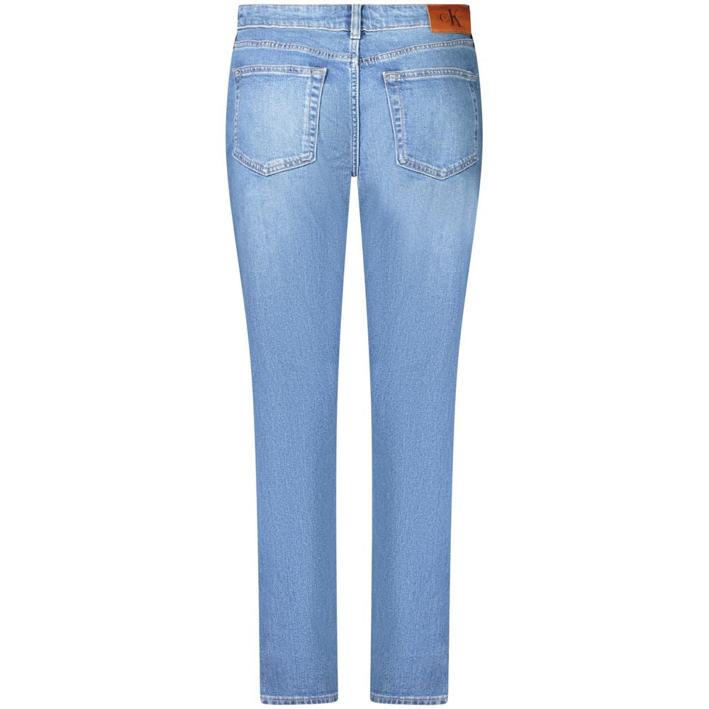 Calvin Klein Blue Cotton Women's Slim Jean