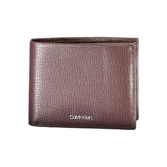 Calvin Klein Brown Leather Wallet 1728,67403481248,Bags,Brown,Calvin Klein,Men,Men - Bags,New with tags,Wallets - Men - Bags CA-14271