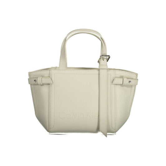 Calvin Klein White Polyester Handbag 1728,67403481248,Bags,Calvin Klein,Handbags - Women - Bags,New with tags,White,Women,Women - Bags CA-14341