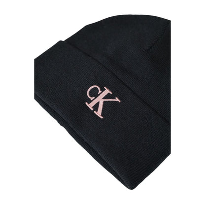 Calvin Klein Jeans Pink Recycled Polyester Cap (Baseball Hat) with elegant embroidered logo.