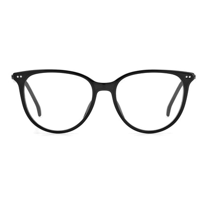 Carrera Black Acetate Glasses (Frames) with a classic design and dimensions 52/16/145 mm, perfect for women.