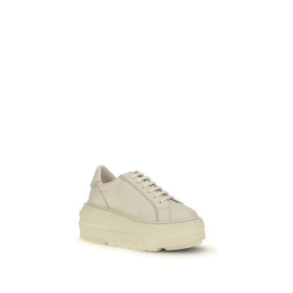 Casadei White Rubber Platform Sneakers Casadei