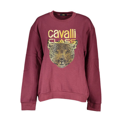 Cavalli Class Purple Cotton Women Sweater