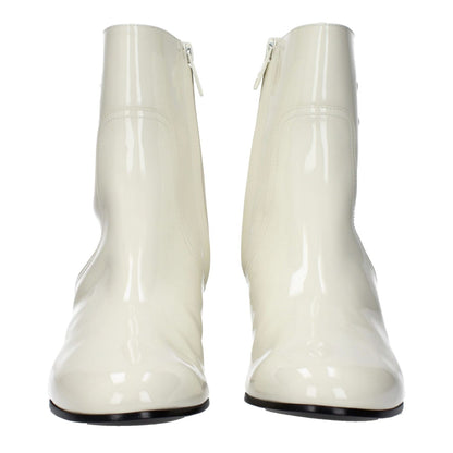 Celine Beige Leather Ankle Boots
