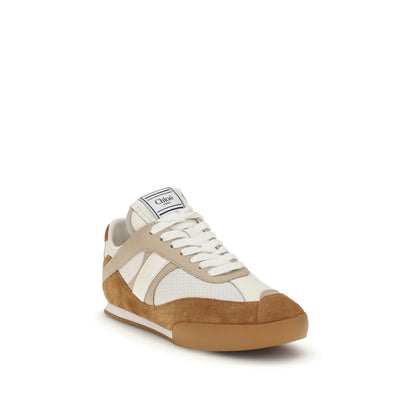 Chloé Brown Calf Leather Bos Taurus Athletic Sneakers