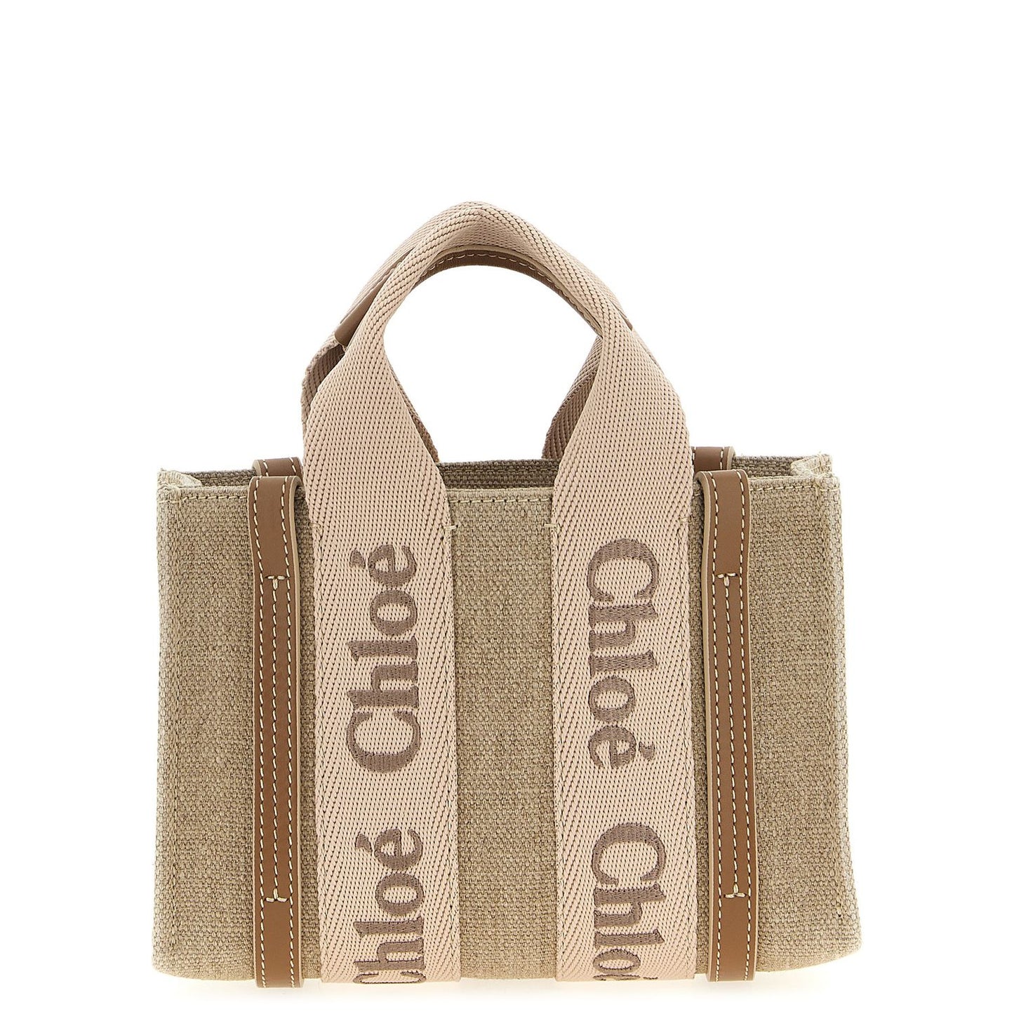 Chloé Multicolor Linen Handbag