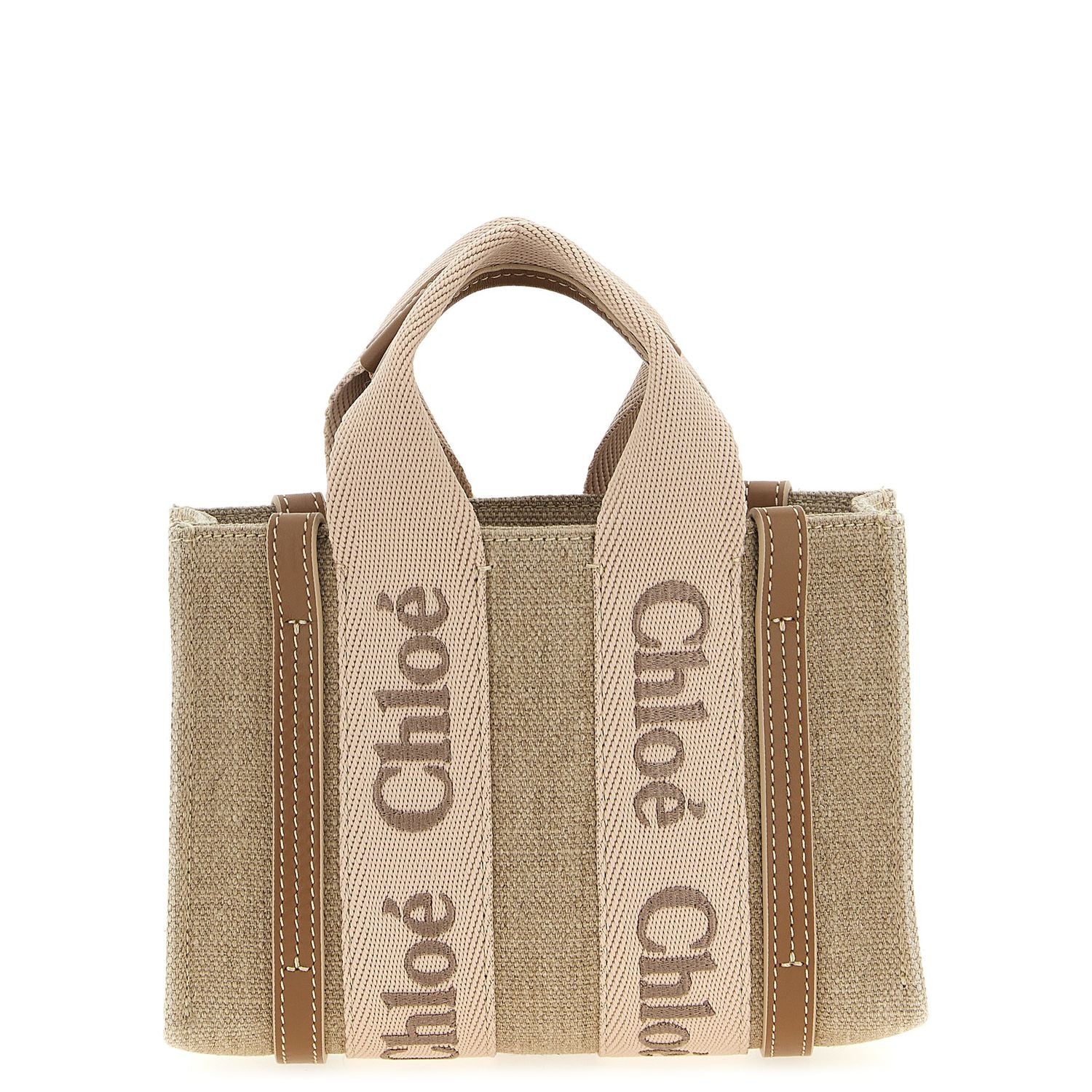 Chloé Multicolor Linen Handbag