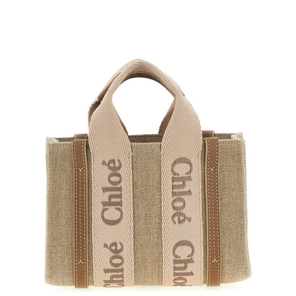 Chloé Multicolor Linen Handbag