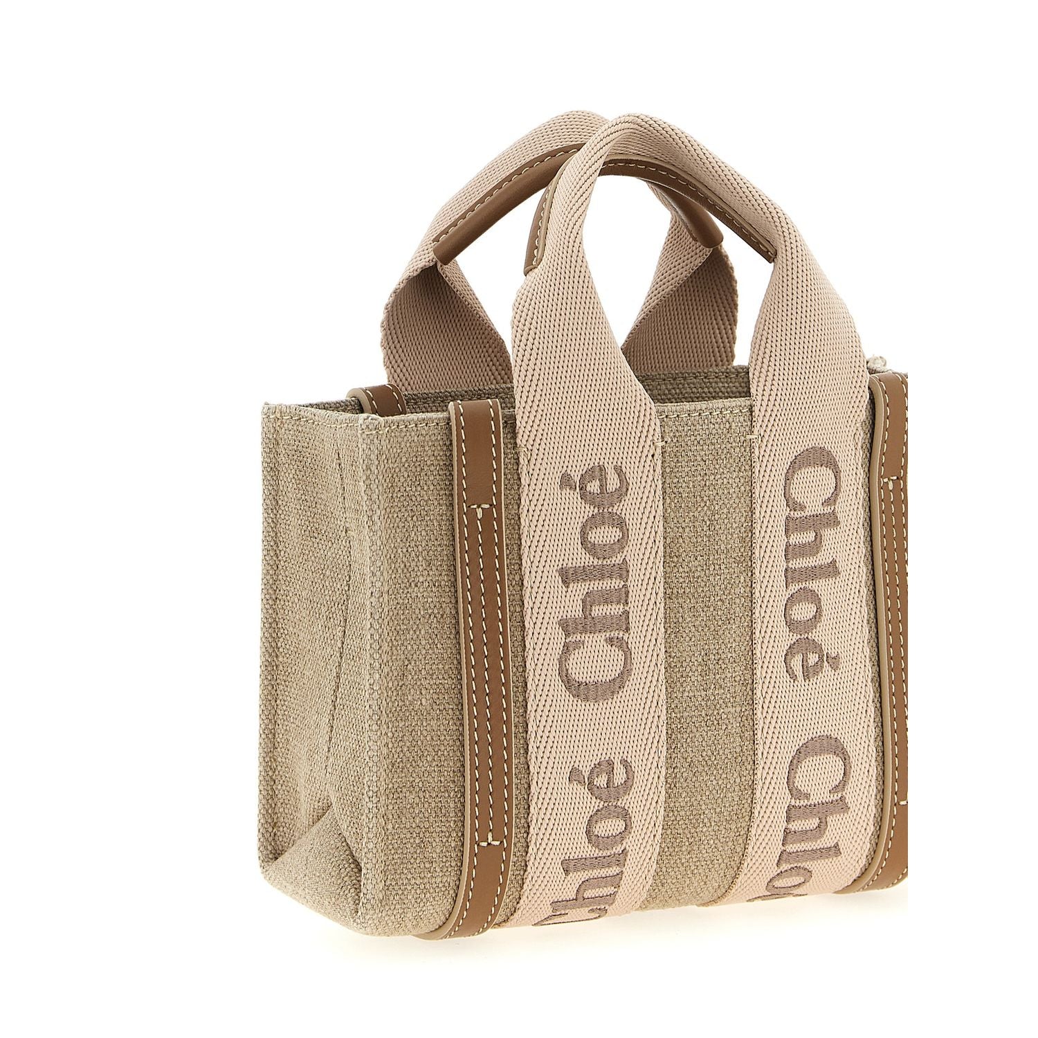 Chloé Multicolor Linen Handbag