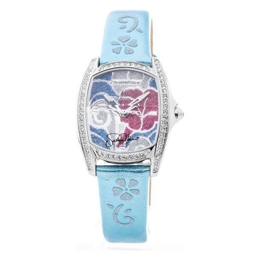 Chronotech Chronotech Blue Leather Watch CHCT7094SS12AC 1728,Blue,Chronotech,New with tags,Watches for Women - Watches,Women
