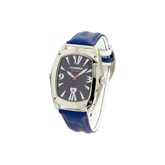 Chronotech Chronotech Blue Leather Watch CHCT7696M13AC 1728,67434610848,Blue,Chronotech,New with tags,Unisex,Unisex Watches - Watches