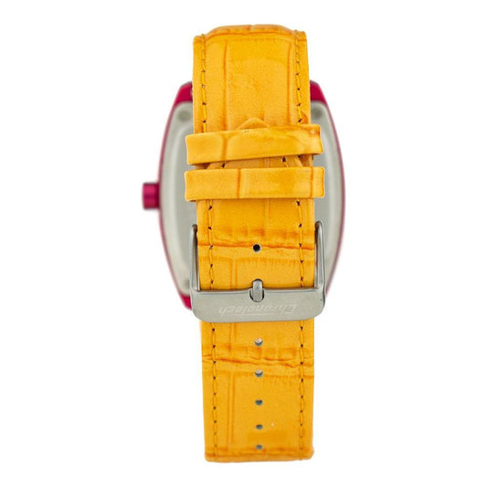 Chronotech Chronotech Orange Leather Watch CHCT2050M06AC 1728,Chronotech,New with tags,Orange,Unisex,Unisex Watches - Watches