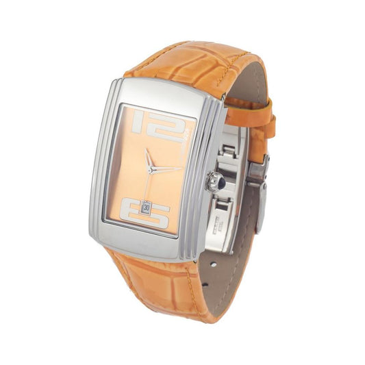 Chronotech Chronotech Orange Leather Watch CHCT7017B07AC 1728,Chronotech,New with tags,Orange,Watches for Women - Watches,Women