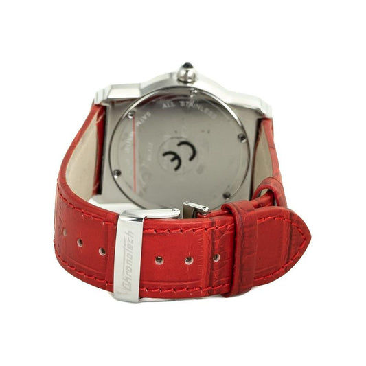 Chronotech Chronotech Red Leather Watch CHCT7279M05AC 1728,Chronotech,New with tags,Red,Unisex,Unisex Watches - Watches