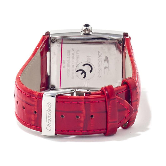 Chronotech Chronotech Red Leather Watch CHCT7017B05AC 1728,Chronotech,New with tags,Red,Watches for Women - Watches,Women