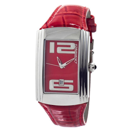 Chronotech Chronotech Red Leather Watch CHCT7017B05AC 1728,Chronotech,New with tags,Red,Watches for Women - Watches,Women