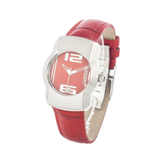 Chronotech Chronotech Red Leather Watch CHCT7279B05AC 1728,67434610848,Chronotech,New with tags,Red,Watches for Women - Watches,Women