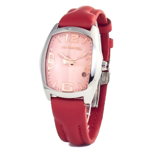 Chronotech Chronotech Red Leather Watch CHCT7588L04AC 1728,Chronotech,New with tags,Red,Watches for Women - Watches,Women