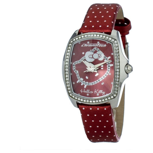 Chronotech Chronotech Red Leather Watch CHCT7896LS41AC 1728,Chronotech,New with tags,Red,Watches for Women - Watches,Women