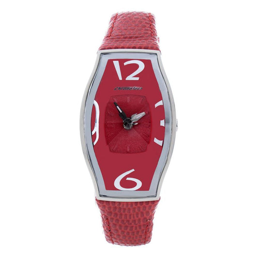Chronotech Chronotech Red Leather Watch CHCT7932L14AC 1728,67434610848,Chronotech,New with tags,Red,Watches for Women - Watches,Women